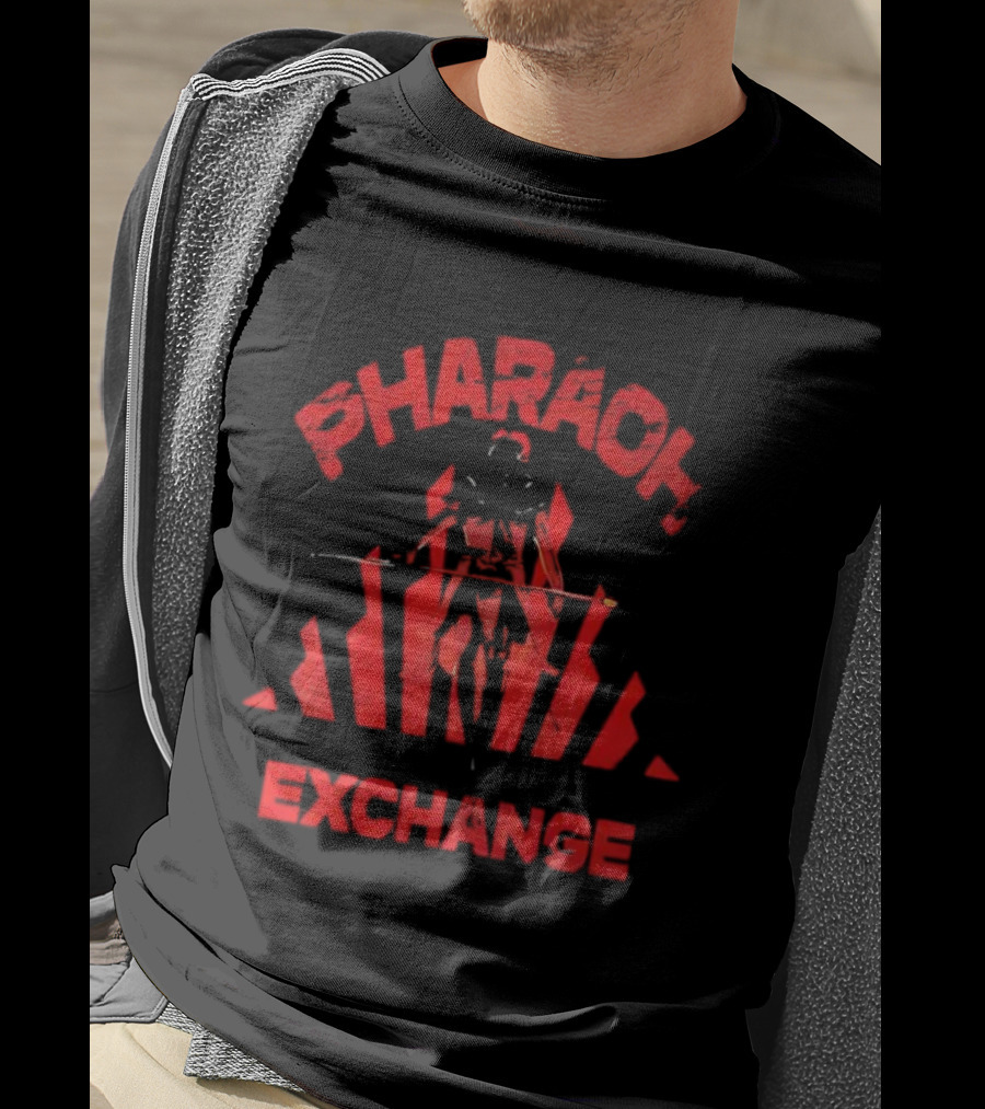 Pharaoh Exchange Ancient Warrior Iconic Red Artwork T-Shirt