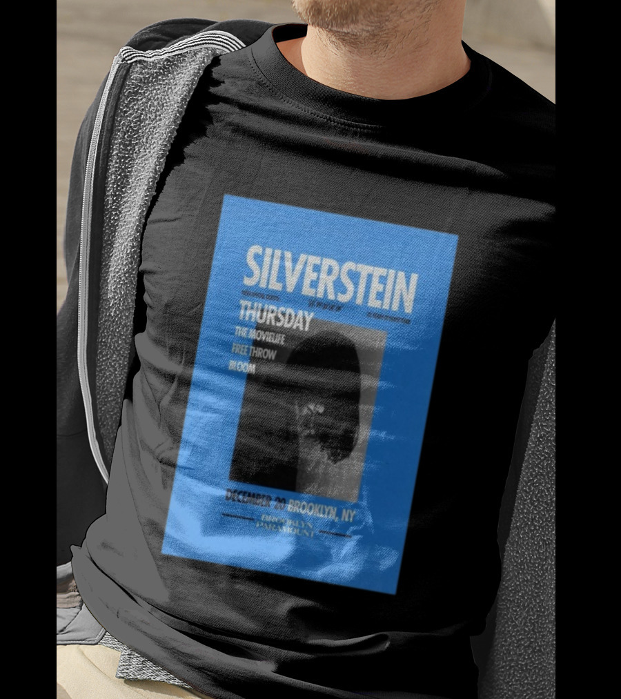Silverstein 25 Years Of Noise Tour Brooklyn Paramount December 20 Thursday With Special Guests The Movielife Free Throw Bloom T-Shirt