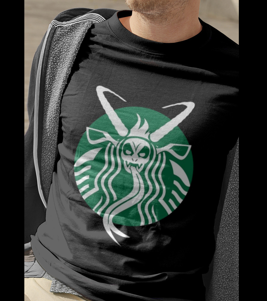 Starbucks Krampuspresso Christmas Coffee Monster Design T-Shirt