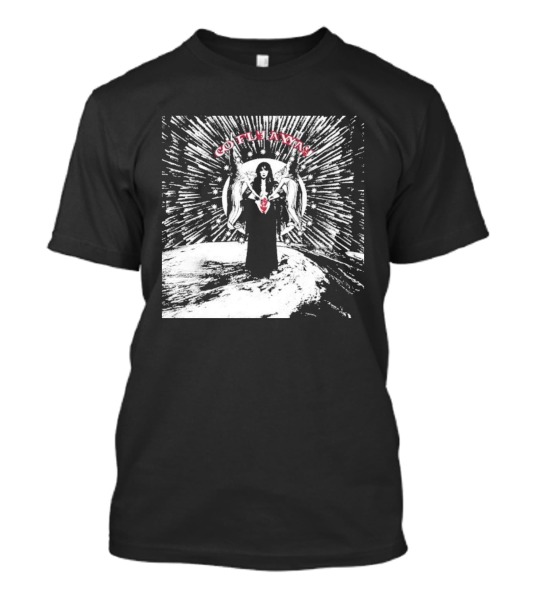 The Velveteers Go Fly Away Angel Wings Burst T-Shirt