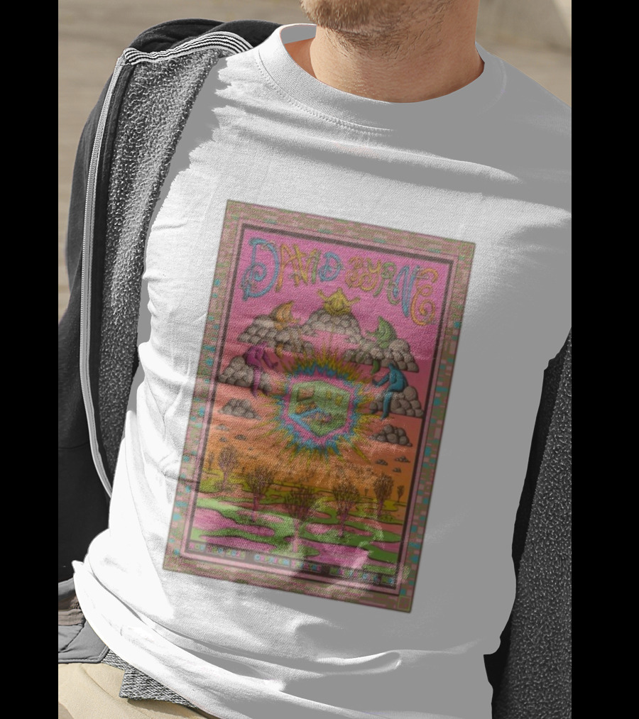 David Byrne Psychedelic Orpheum Theatre Minneapolis MN November 3-4 2025 Vibrant Event Imagery T-Shirt