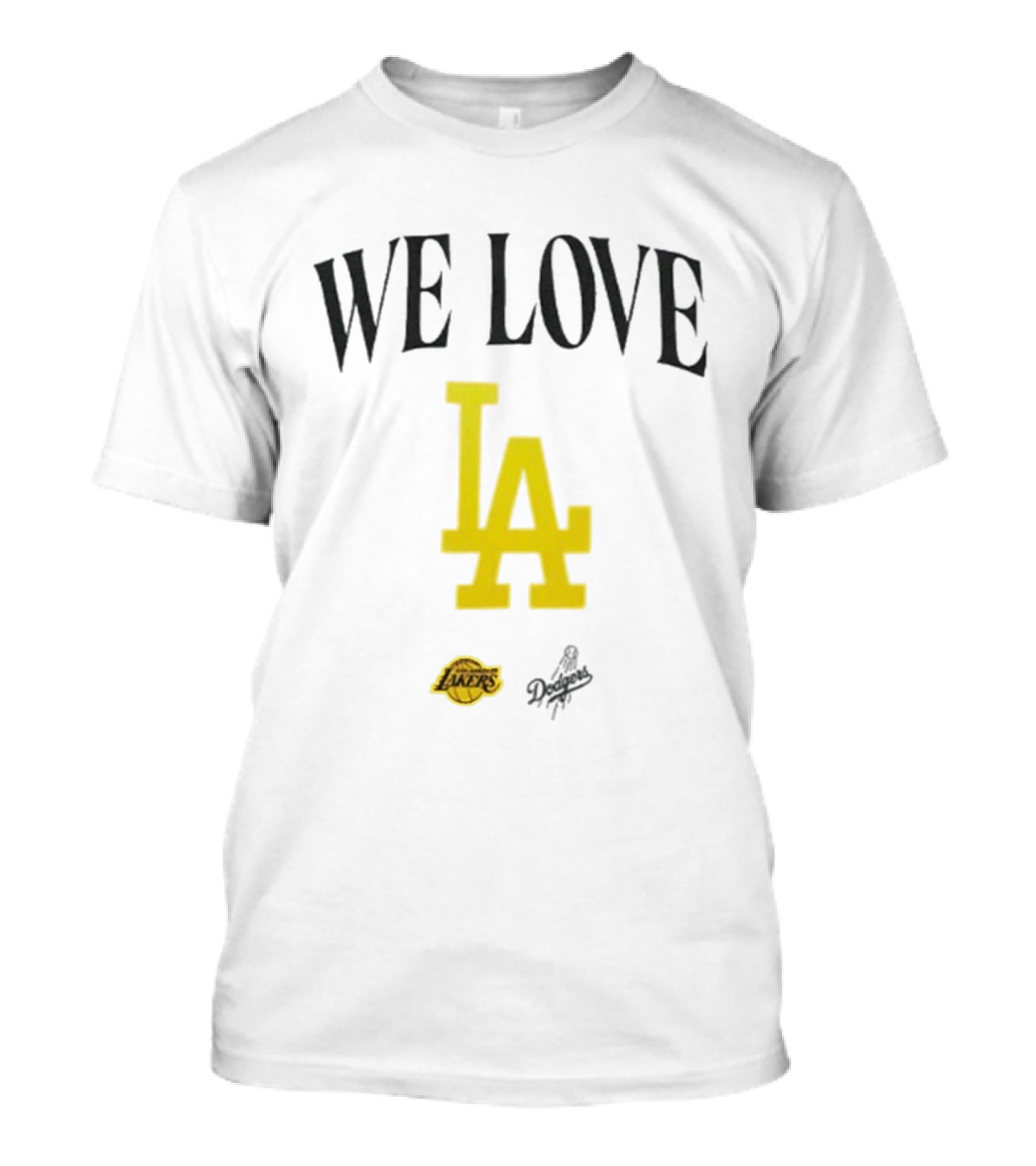 We Love LA Lakers Dodgers Fans Unite T-Shirt