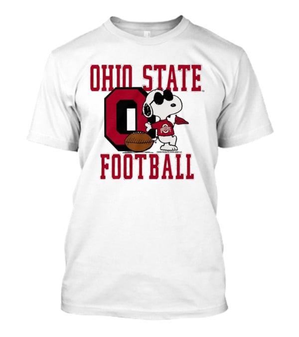 Ohio State Football Snoopy Joe Cool Peanuts Buckeyes Go Buckeyes T-Shirt
