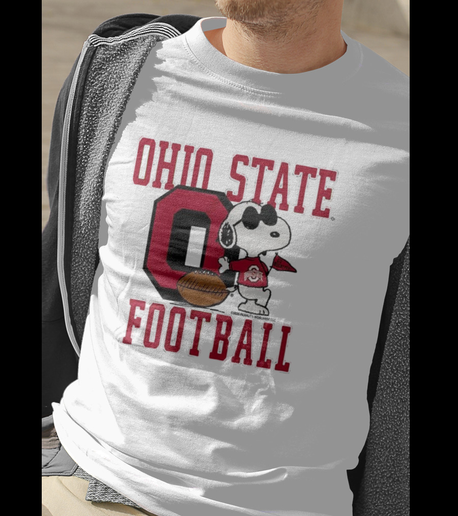 Ohio State Football Snoopy Joe Cool Peanuts Buckeyes Go Buckeyes T-Shirt