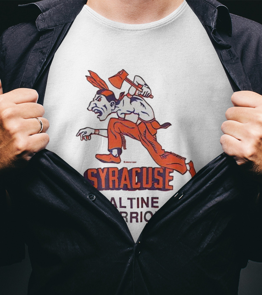 Syracuse Saltine Warrior Vintage Mascot Image T-Shirt