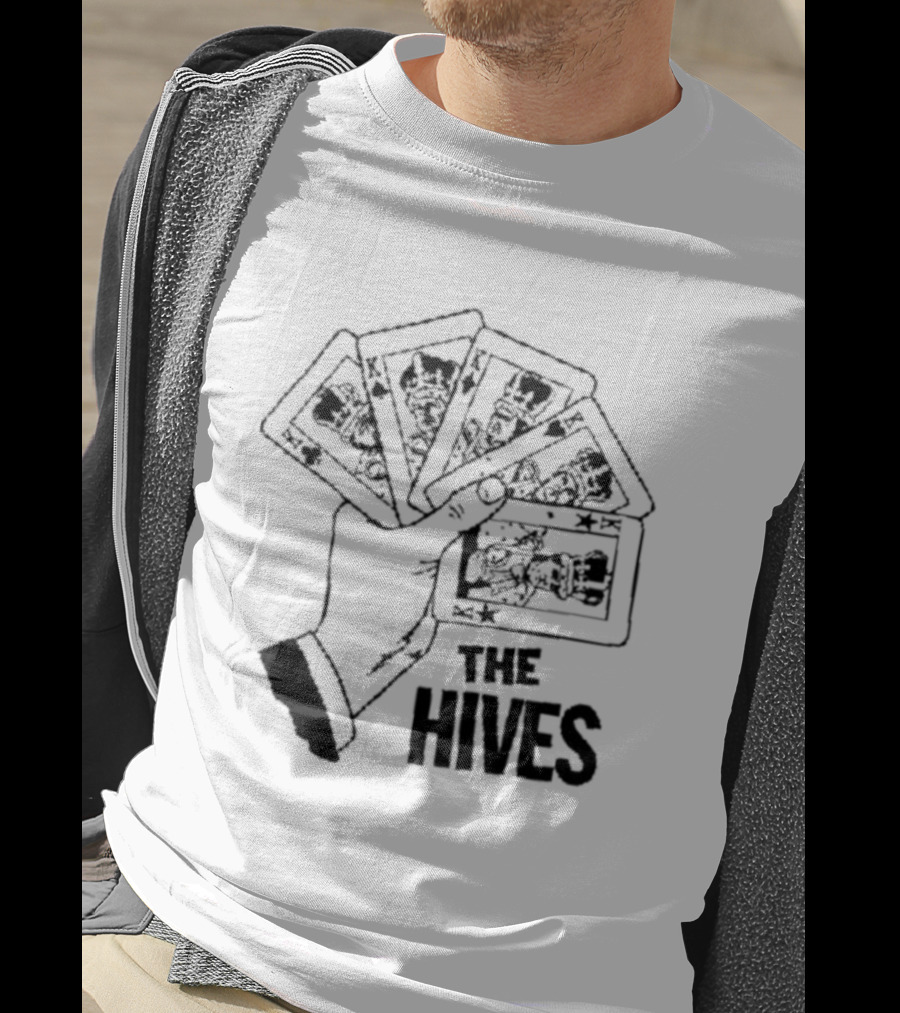 The Hives Poker Hand Playing Cards T-Shirt