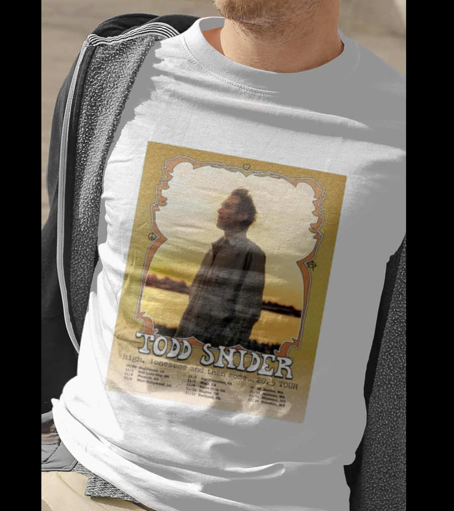 Todd Snider High Lonesome And Then Some 2025 Tour Dates Ringlewood Portland San Francisco Seattle T-Shirt