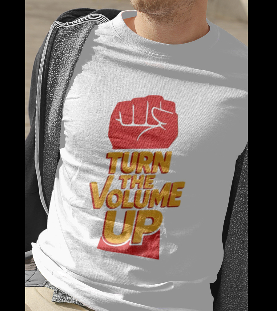 Turn The Volume Up Progressive Fist Symbol Mayor Mamdani NYC Elections 2025 T-Shirt