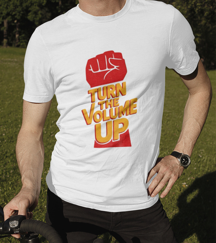 Turn The Volume Up Progressive Fist Symbol Mayor Mamdani NYC Elections 2025 T-Shirt
