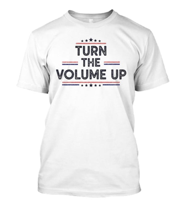 Turn The Volume Up Zohran Mamdani Mayor 2026 Progressive Stars Red White Blue T-Shirt