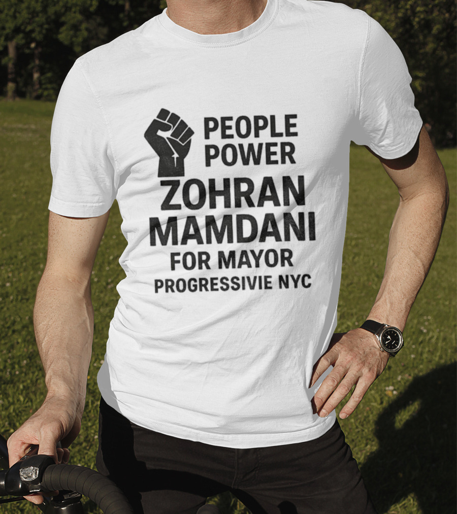 Zohran Mamdani People Power Progressive NYC Mayor Campaign 2025 T-Shirt