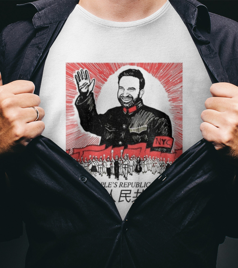 Zohran Mamdani People's Republic Of NYC Chinese Characters Political NYC T-Shirt