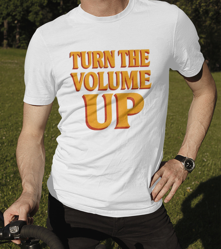 TURN THE VOLUME UP Zohran Mamdani Political Activism Apparel T-Shirt