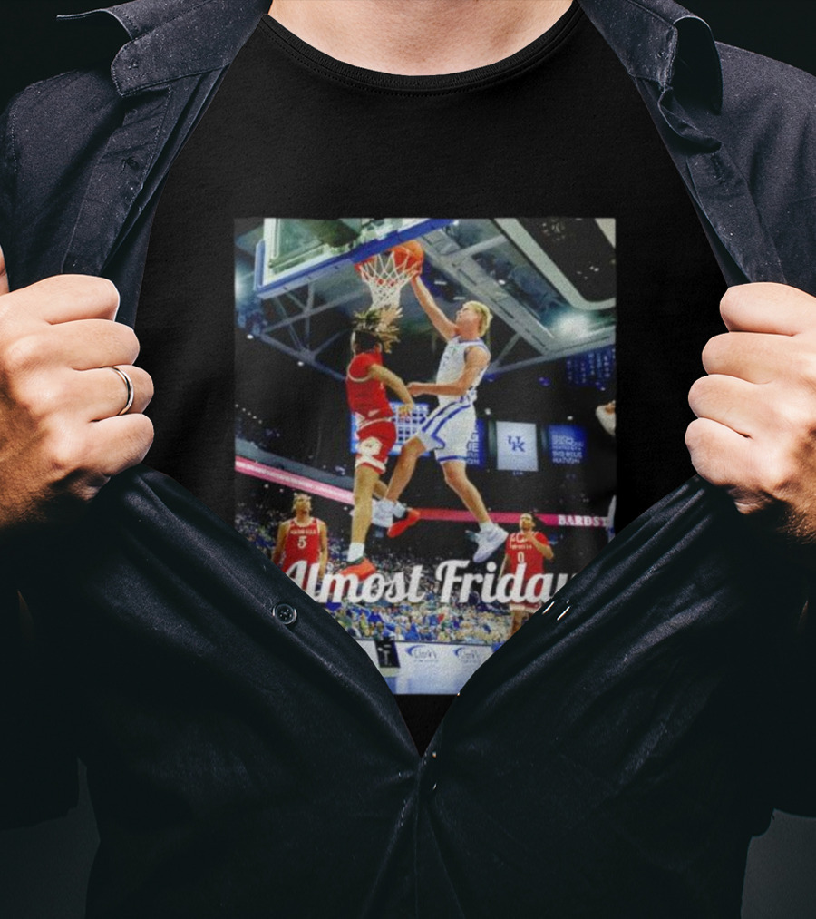 Kentucky Basketball Almost Friday Game Day Action T-Shirt