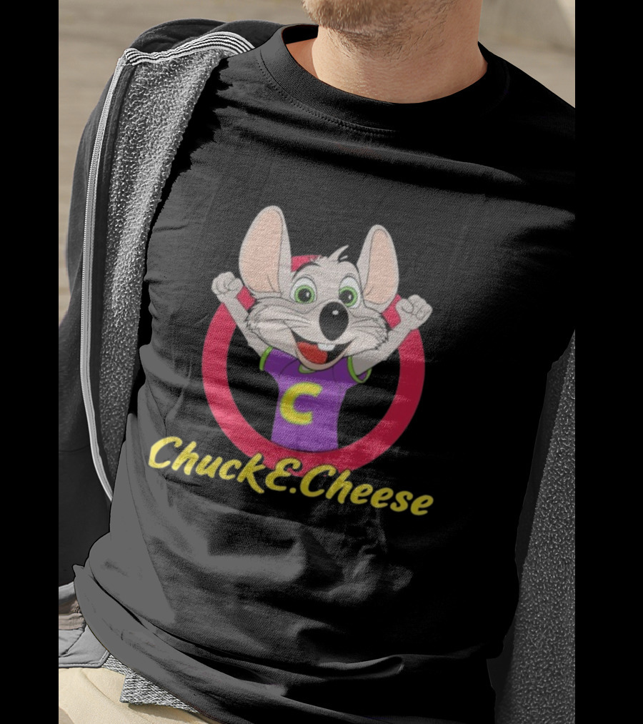 Chuck E Cheese Celebratory Character Circle T-Shirt