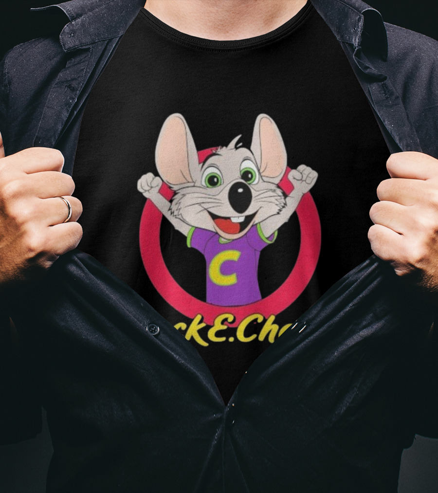 Chuck E Cheese Celebratory Character Circle T-Shirt