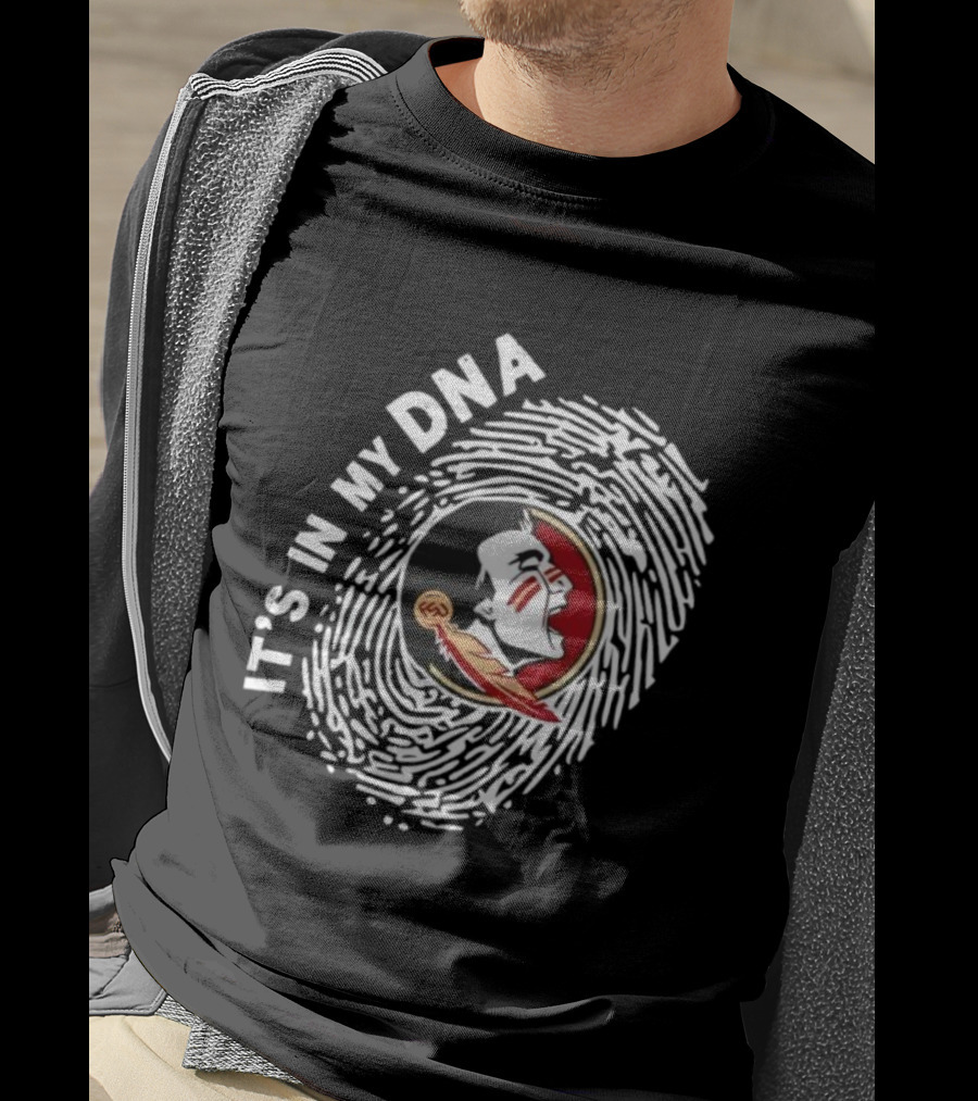 Florida State Seminoles It's In My DNA Fingerprint T-Shirt