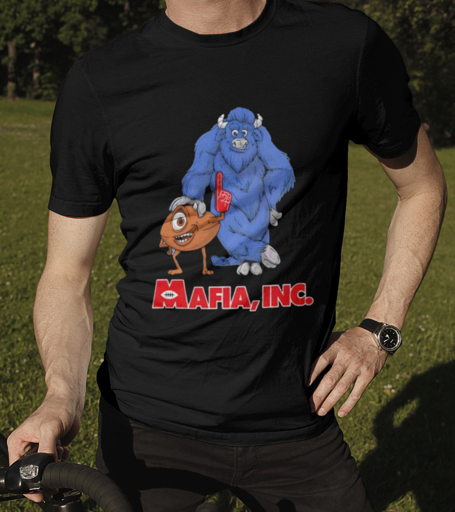 Buffalo Bills Mafia Inc Mascot Big Blue Yeti And Football Character T-Shirt