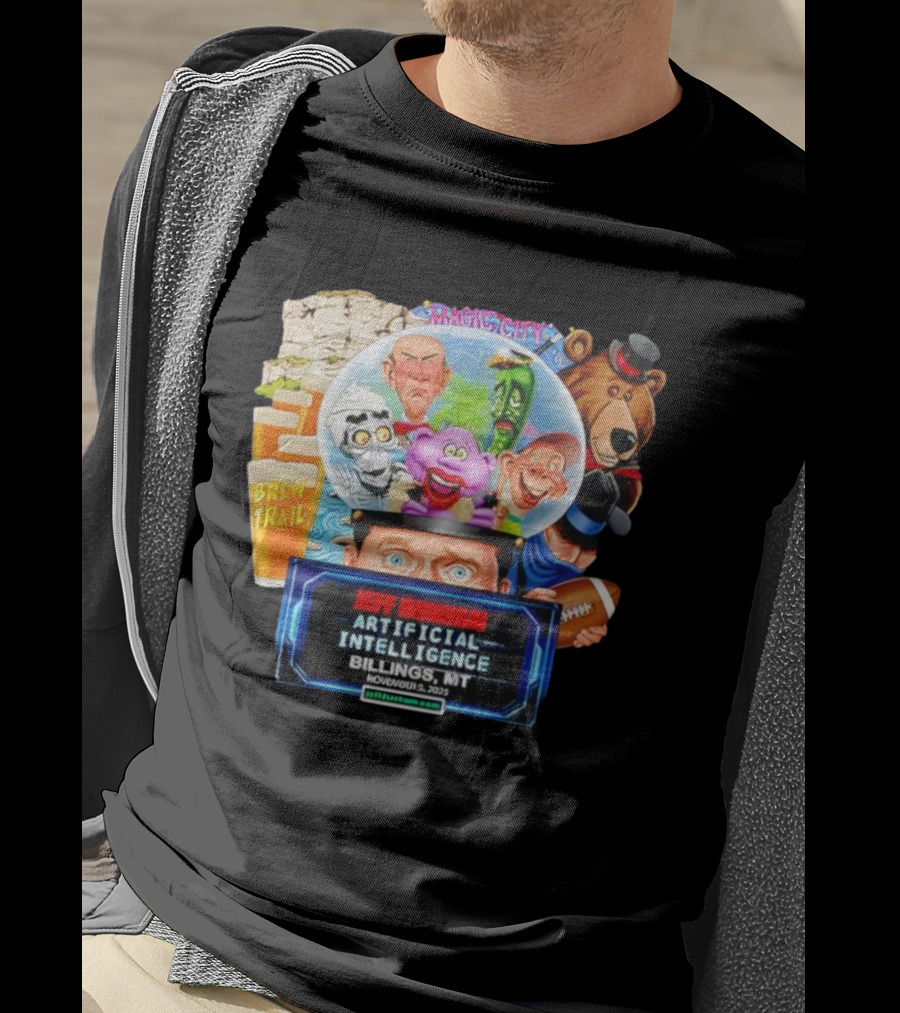 Jeff Dunham Artificial Intelligence Tour Billings MT November 3 2023 T-Shirt