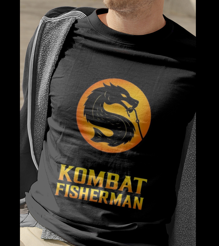 Kombat Fisherman Salmon Fishing Combat Gaming T-Shirt