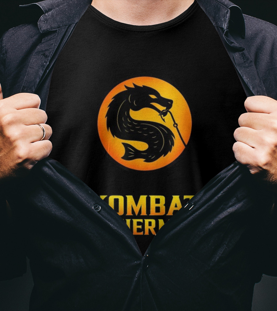 Kombat Fisherman Salmon Fishing Combat Gaming T-Shirt