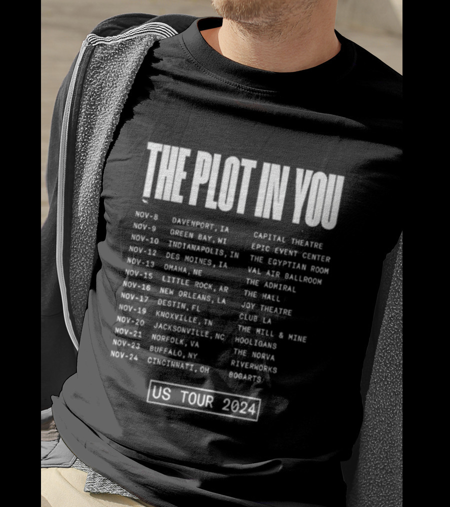 The Plot In You US Tour 2024 Dates And Venues T-Shirt