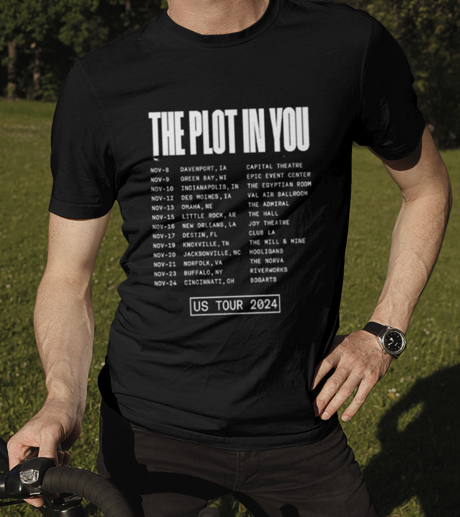The Plot In You US Tour 2024 Dates And Venues T-Shirt