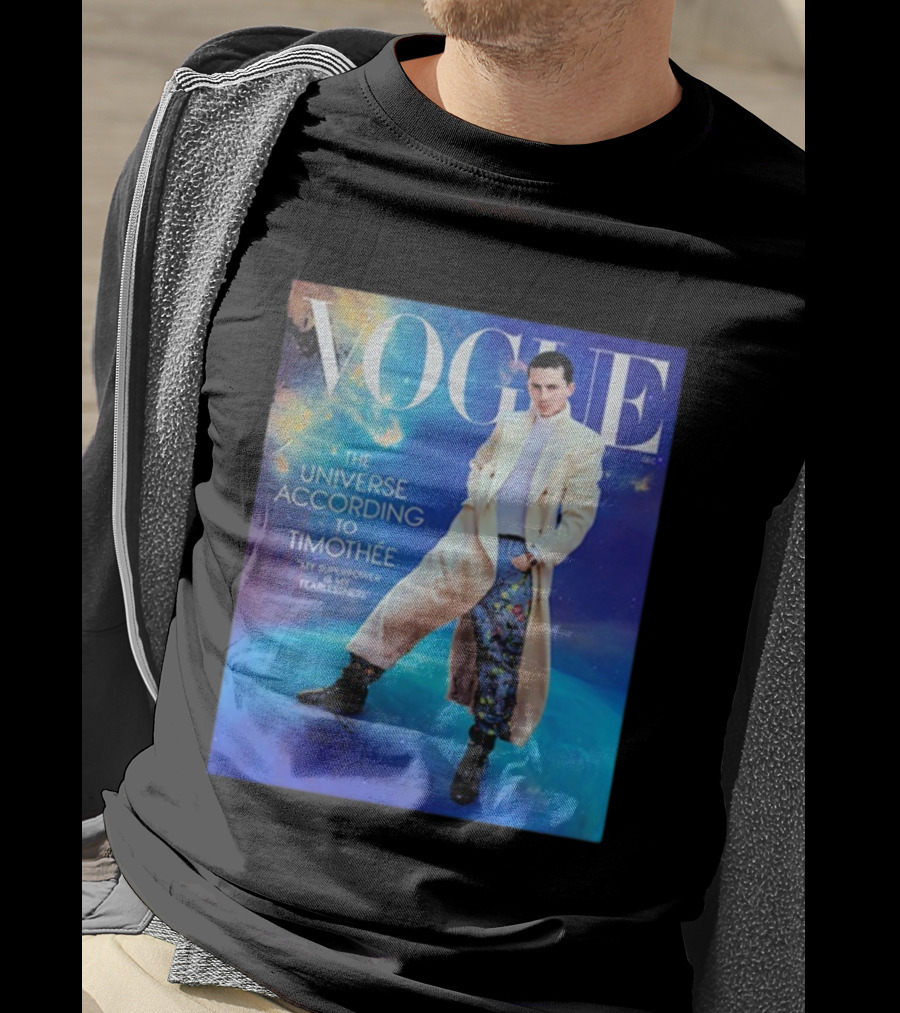US Vogue Timothée Chalamet December Issue The Universe According To Timothée T-Shirt
