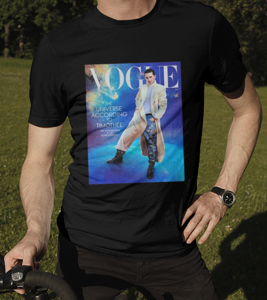 US Vogue Timothée Chalamet December Issue The Universe According To Timothée T-Shirt