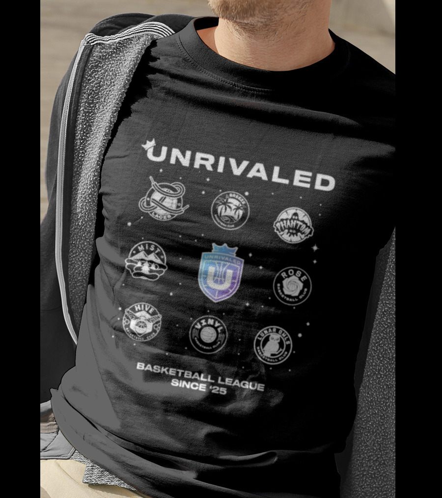 UNRIVALED Basketball League Since '25 Emblem Icons Collection T-Shirt