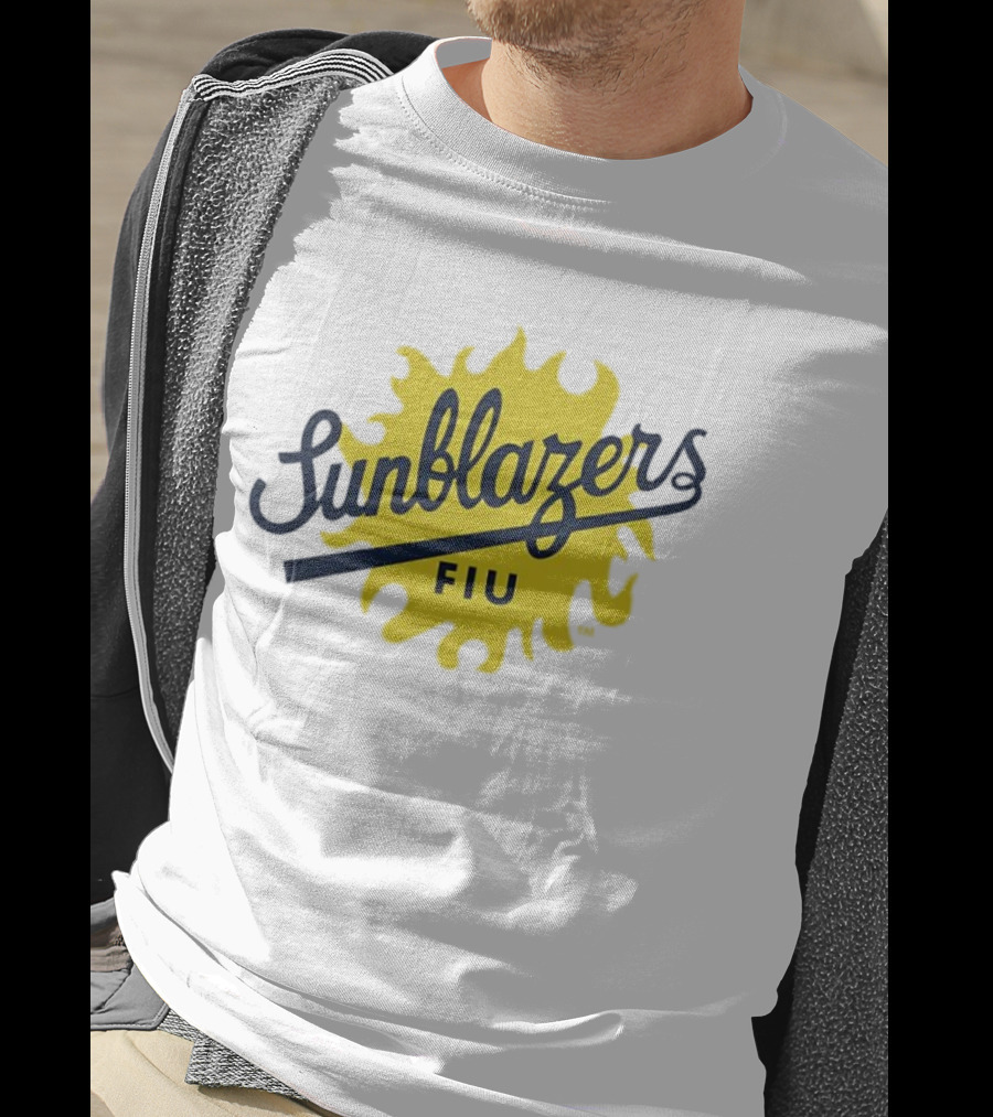 FIU Sunblazers NCAA Football Team Logo Retro Style T-Shirt
