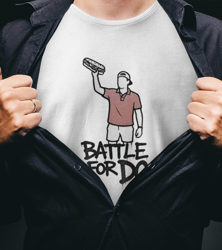 Sandwich Guy Battle For DC Anti Trump Graphic Tee T-Shirt