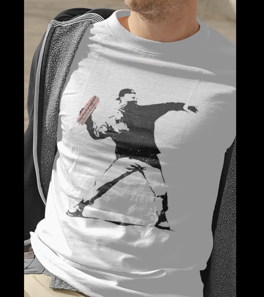 Sandwich Slinger FTW Iconic Sandwich Revolution Guy Throwing Sandwich T-Shirt