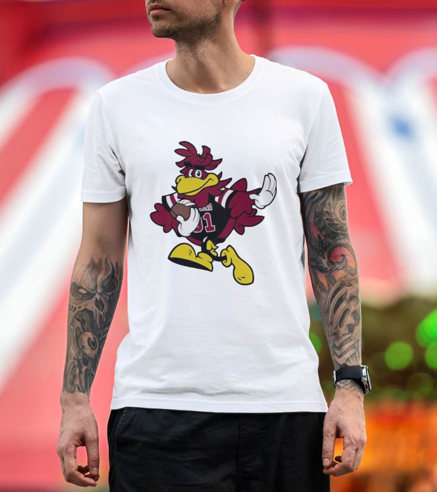 University Of South Carolina Cocky 01 Football Mascot T-Shirt