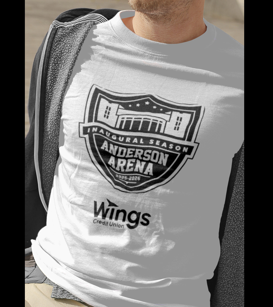 Wings Credit Union Anderson Arena Inaugural Season 2025 2026 T-Shirt