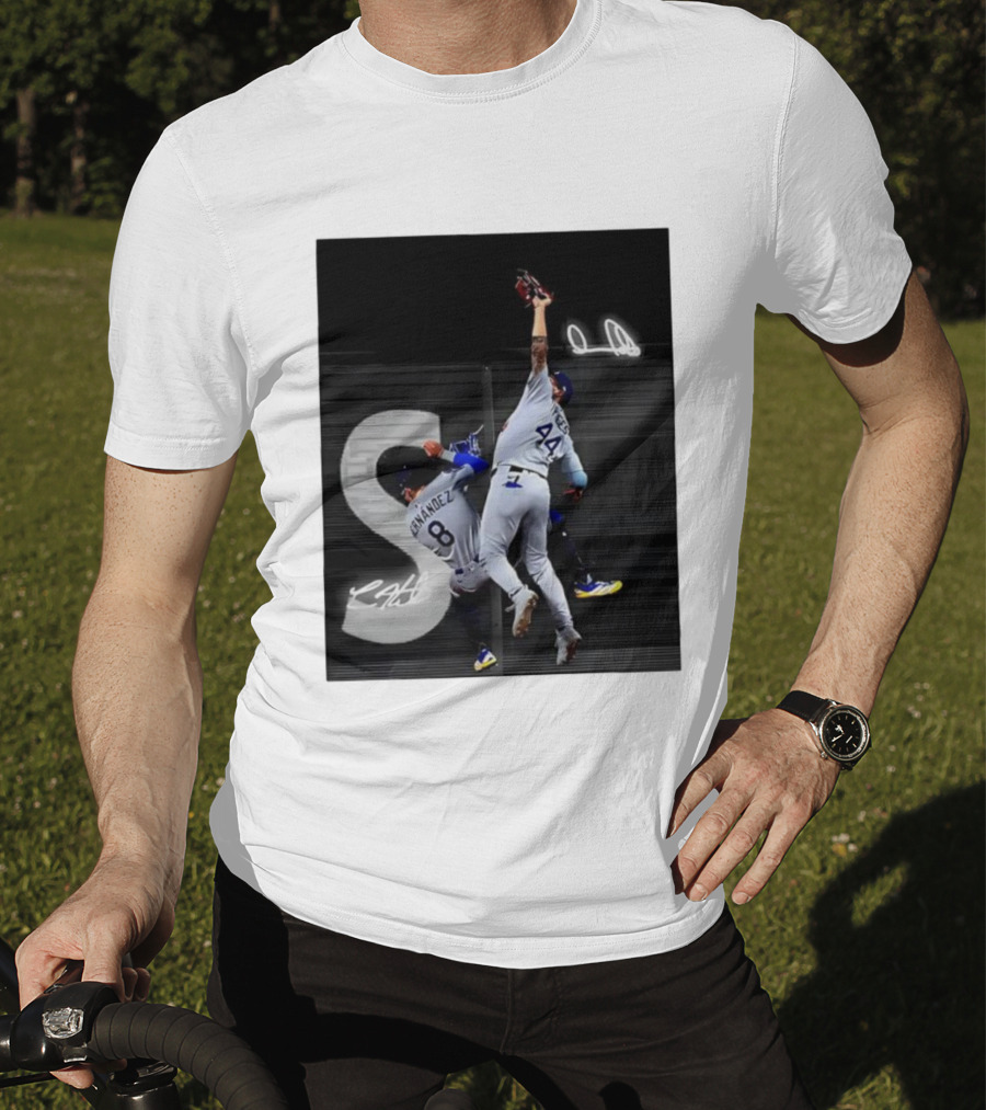 World Series Game 7 Hernández 8 Pages 44 Signatures T-Shirt