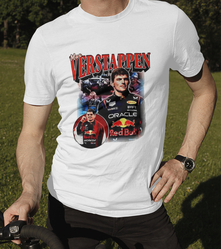 Max Verstappen Red Bull Racing Oracle Honda Mobil1 Bybit T-Shirt