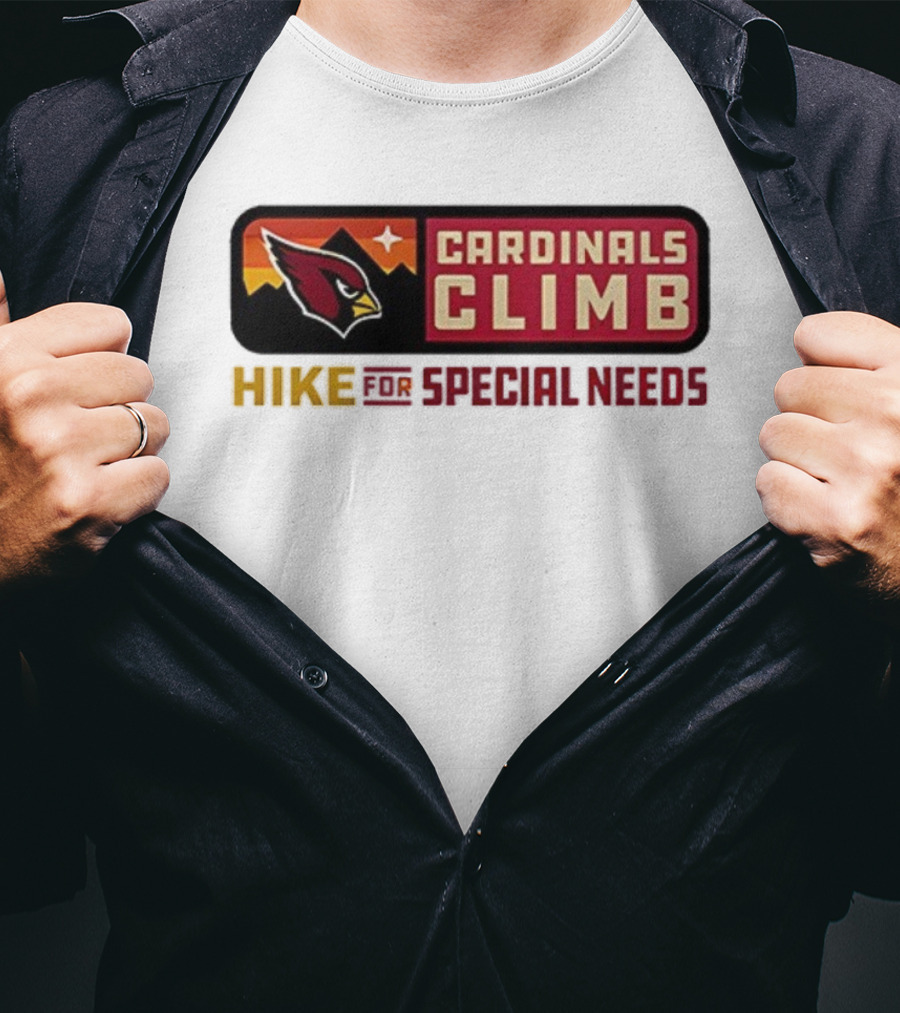 Cardinals Climb Hike For Special Needs 2025 Adventure T-Shirt