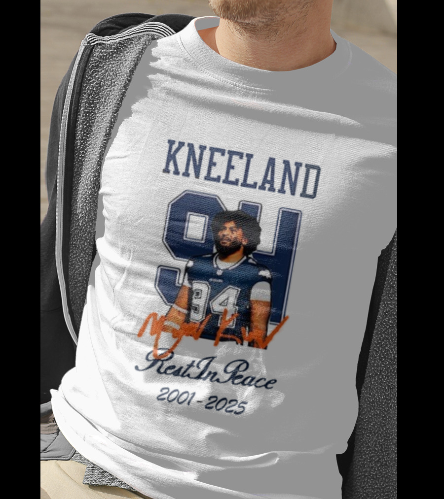 Dallas Cowboys Kneeland 94 Rest In Peace 2001-2025 T-Shirt