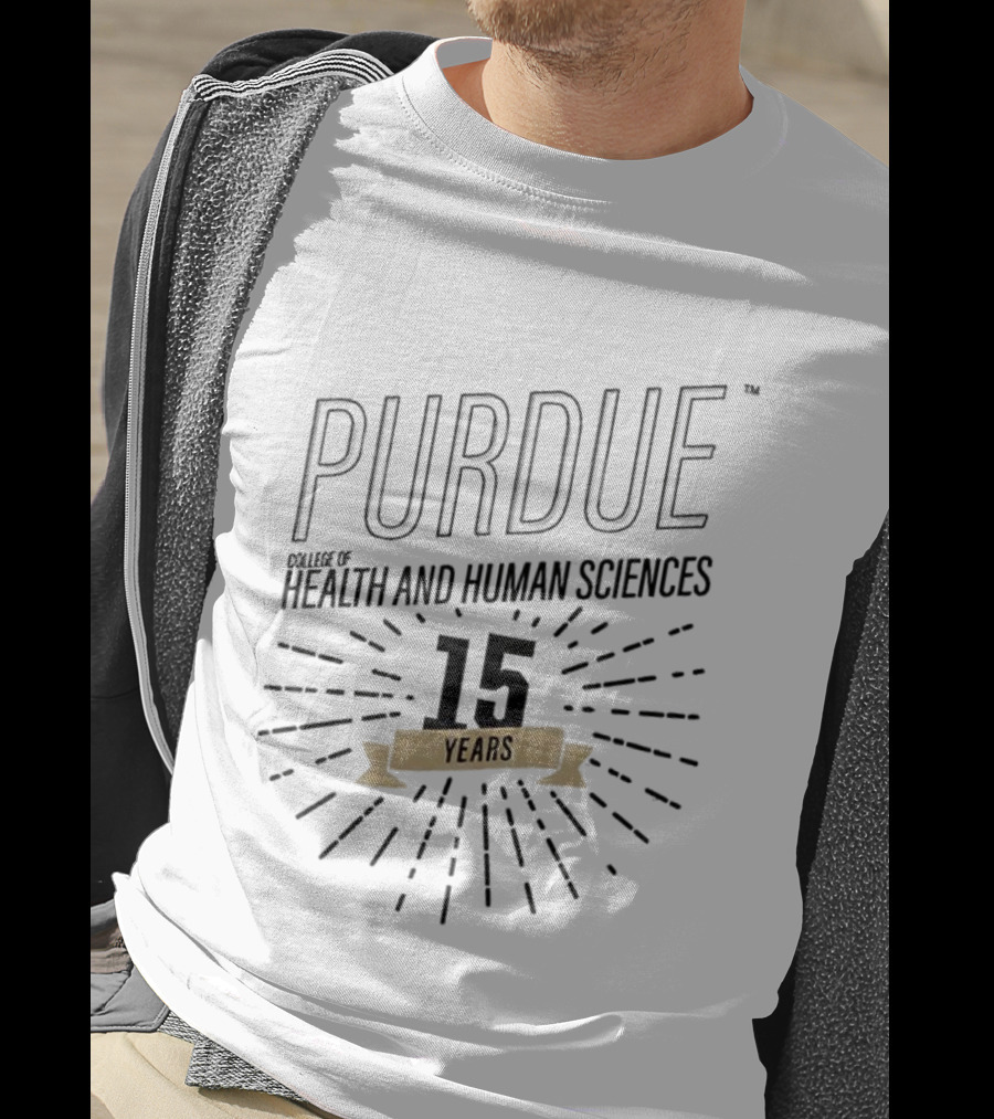 Purdue Boilermakers College Of Health And Human Sciences 15 Years Celebration T-Shirt