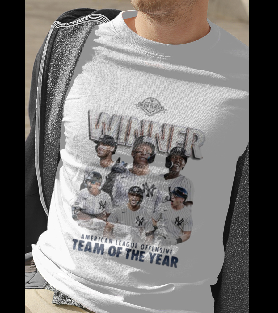 New York Yankees Silver Slugger Winner American League Team Of The Year T-Shirt