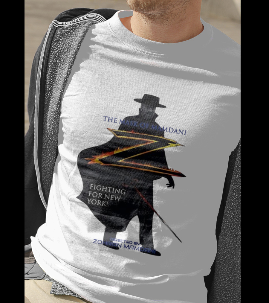 The Mask Of Mamdani Fighting For New York Directed By Zohran Mamdani T-Shirt