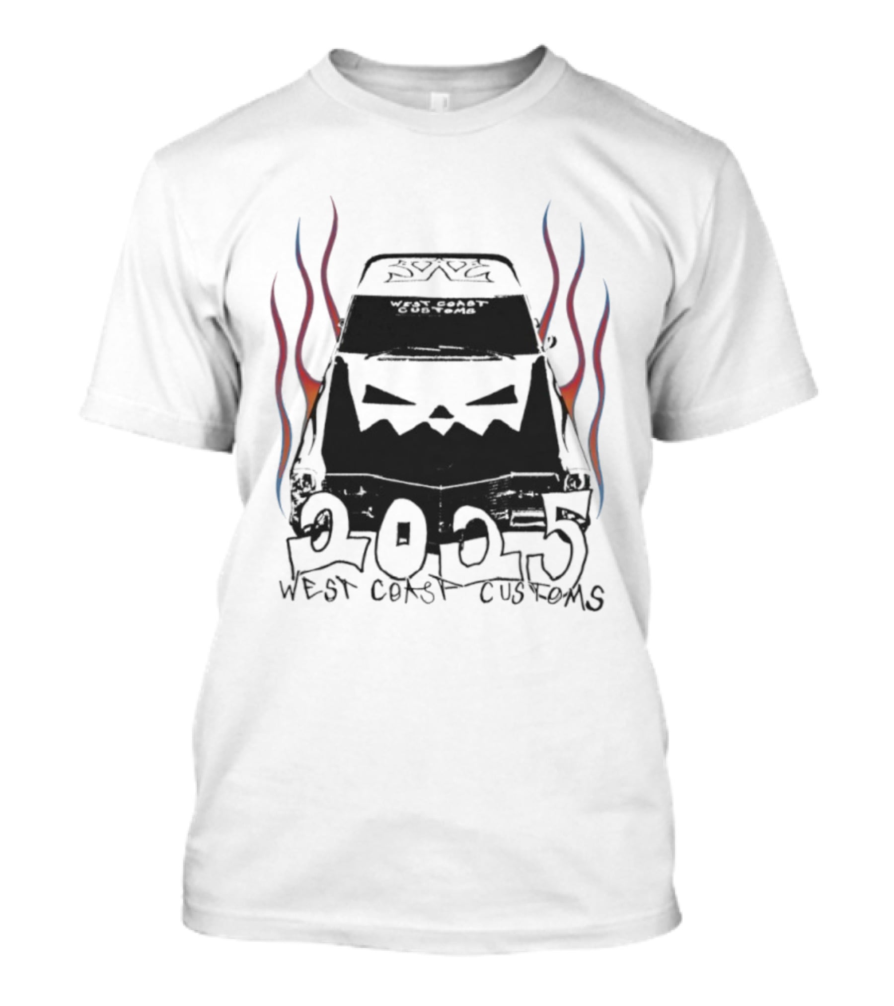 West Coast Customs 2025 Flame Car Art T-Shirt