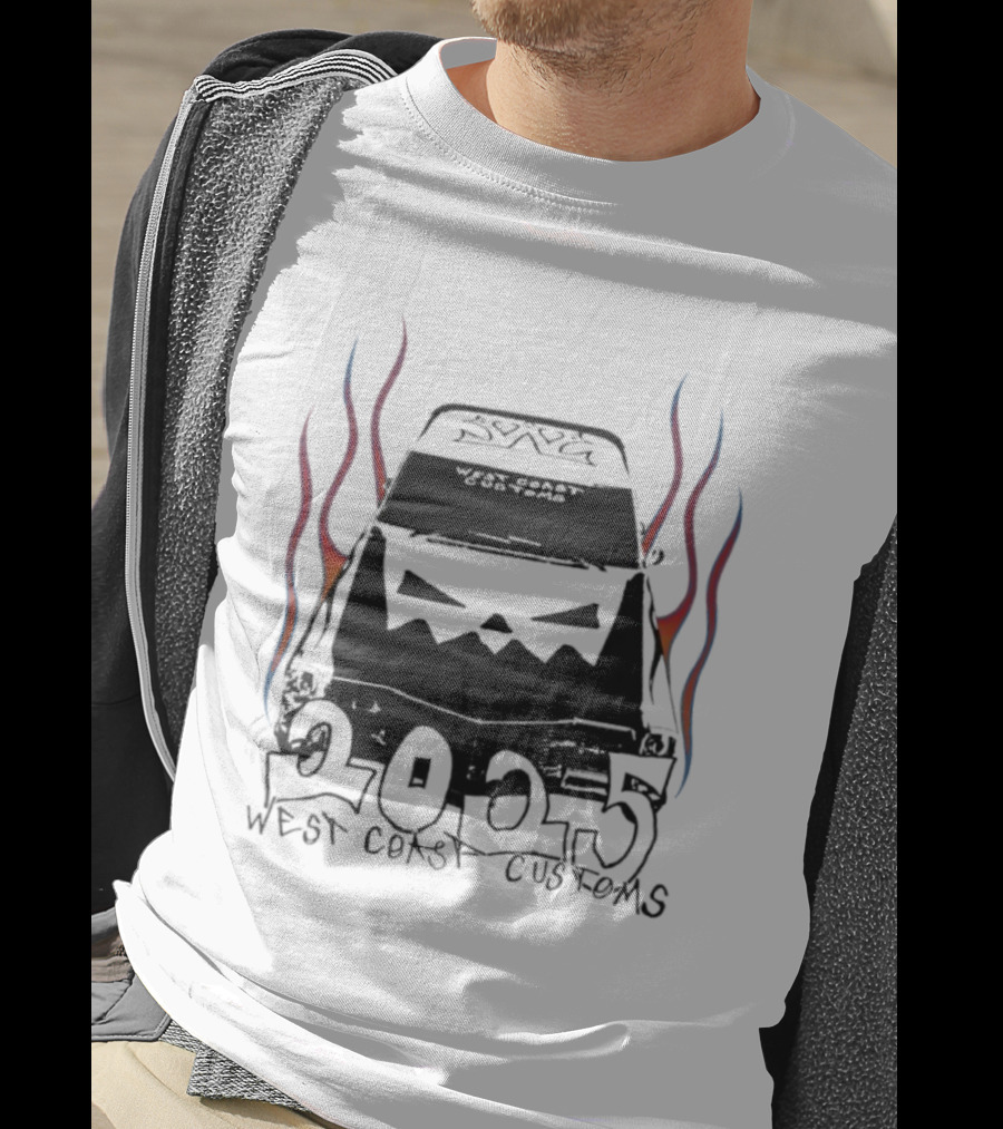 West Coast Customs 2025 Flame Car Art T-Shirt