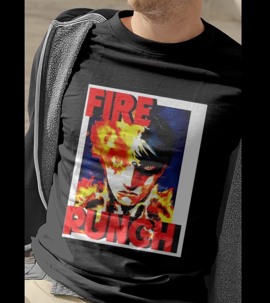 FIRE PUNCH Agni Burning Half Face Manga T-Shirt