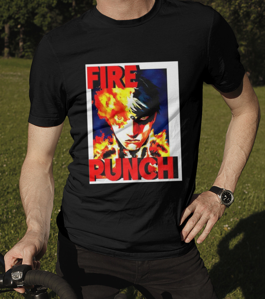 FIRE PUNCH Agni Burning Half Face Manga T-Shirt