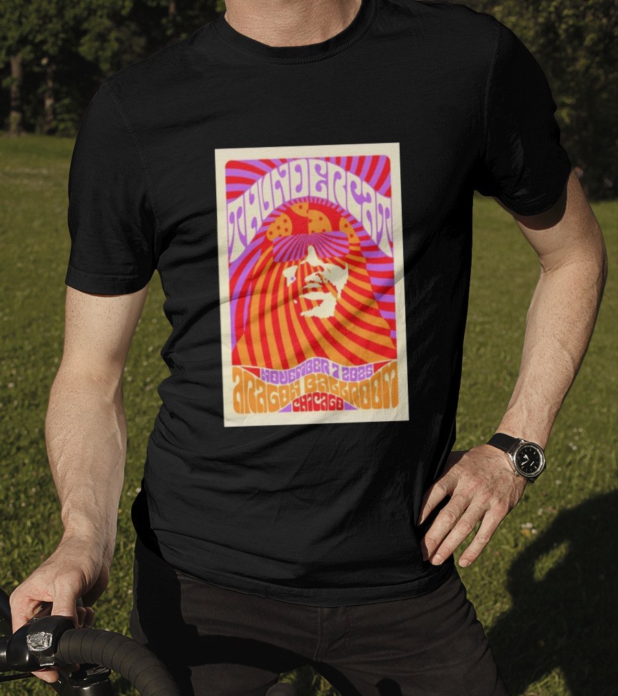 Thundercat November 2025 Aragon Ballroom Chicago Psychedelic Tour T-Shirt