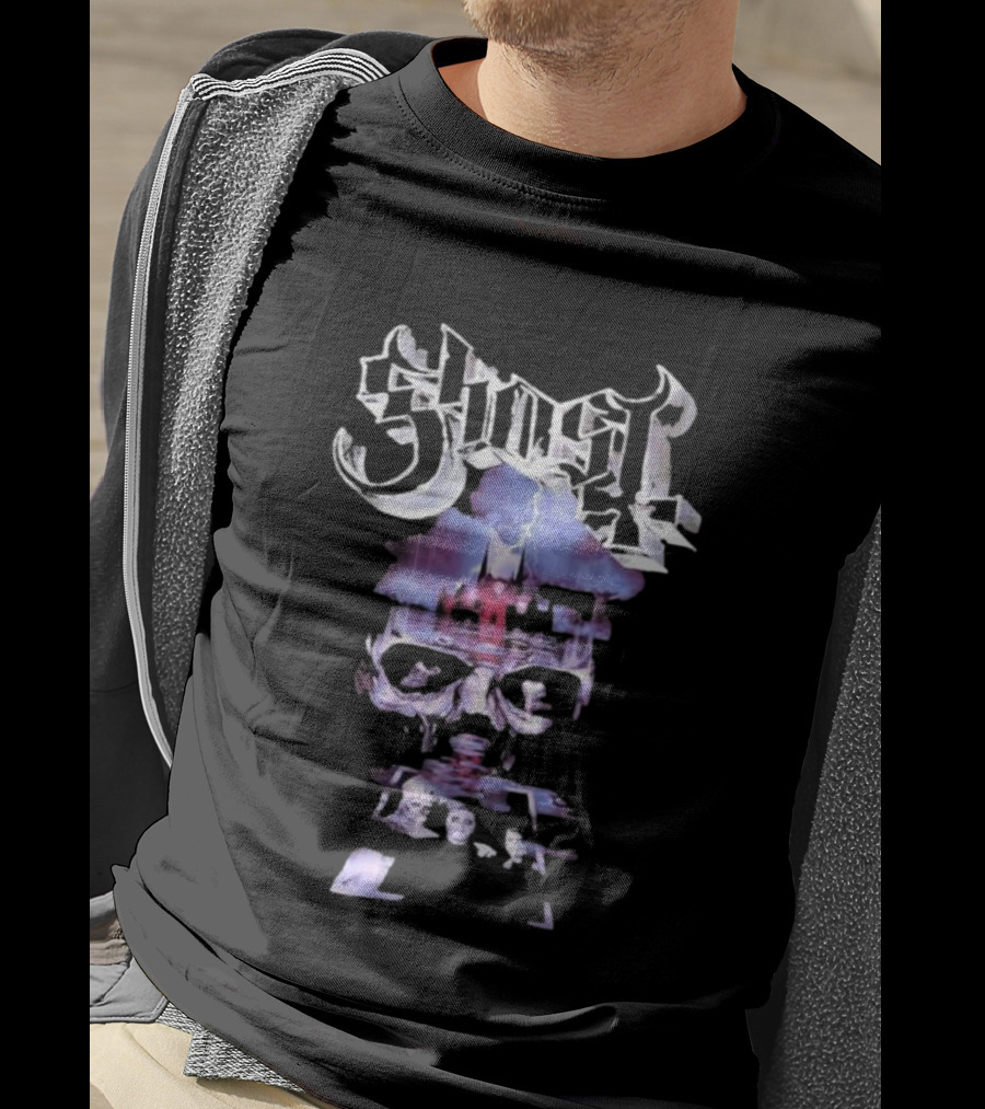 Ghost Papa V Perpetua Skeletal Tour 2025 Artwork T-Shirt