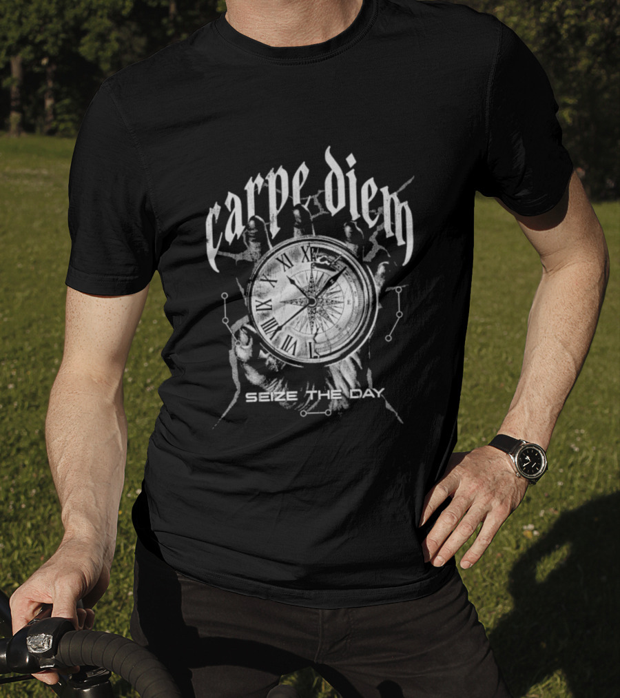 Carpe Diem Seize The Day Roman Numerals T-Shirt