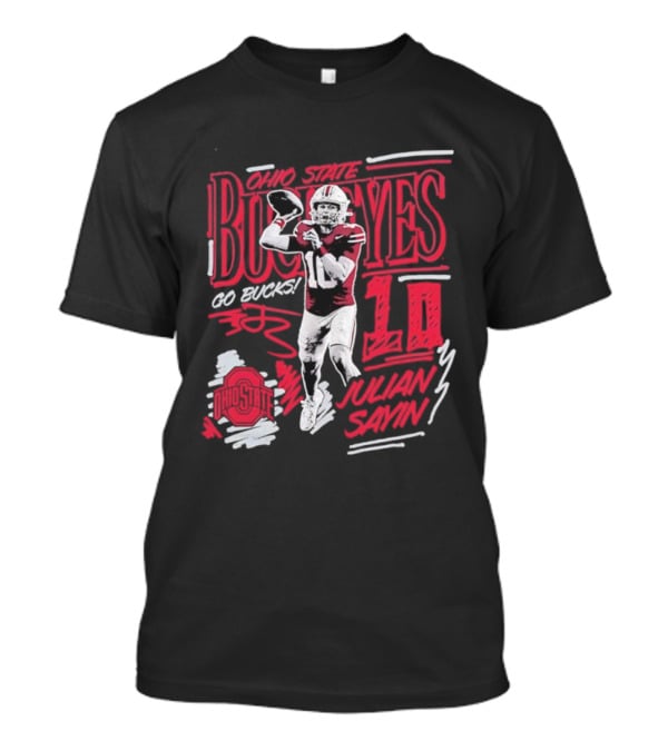 Ohio State Buckeyes Julian Sayin Sharpie Caricature Fashion Player T-Shirt